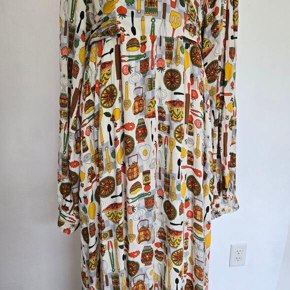 NEW Dawn Porter x Joanie Hemingway Maxi Dress Kitsch Kitchen Plus Women 22 - Picture 7 of 13